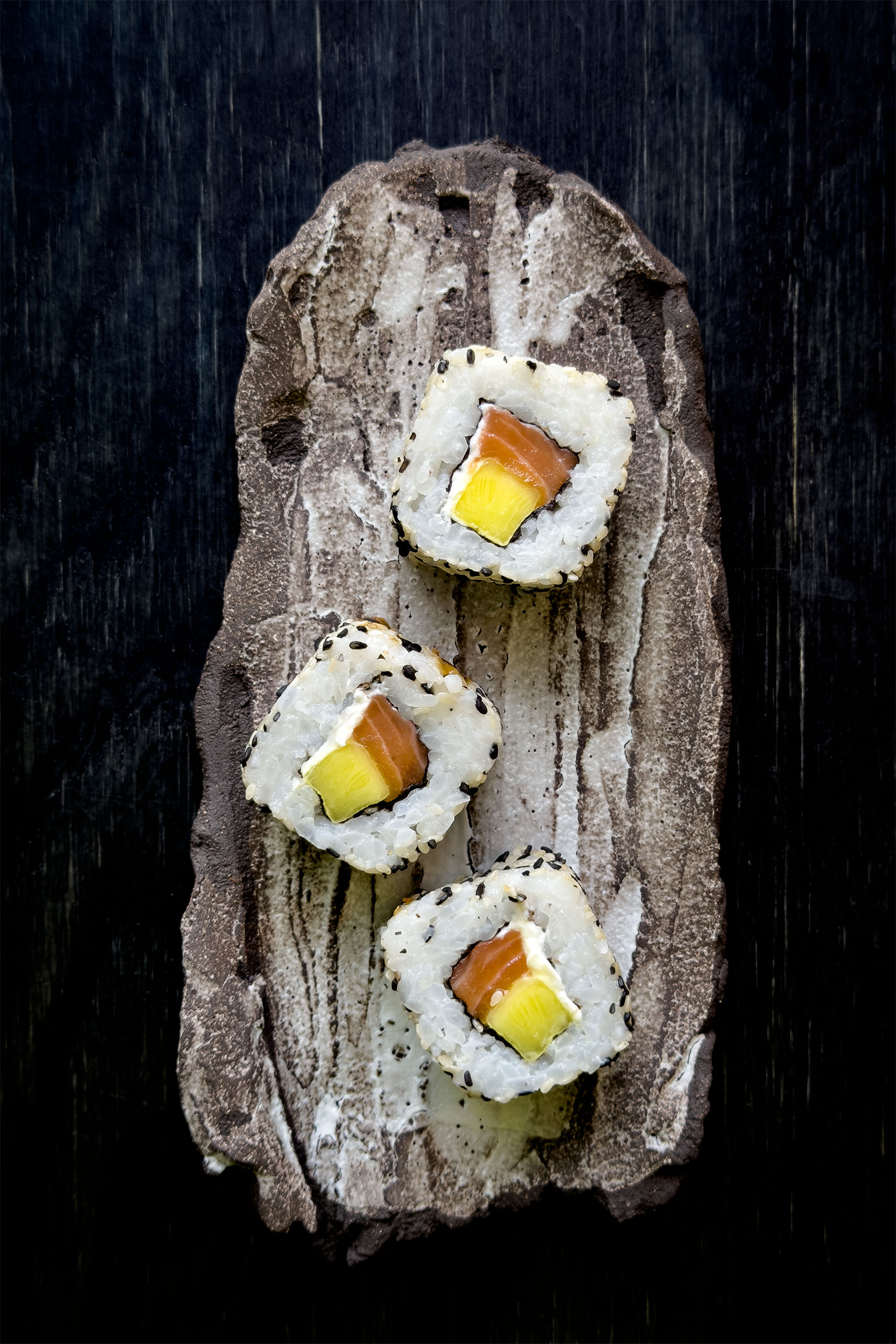 FÓBE CERAMICS shino japanese style sushi platers